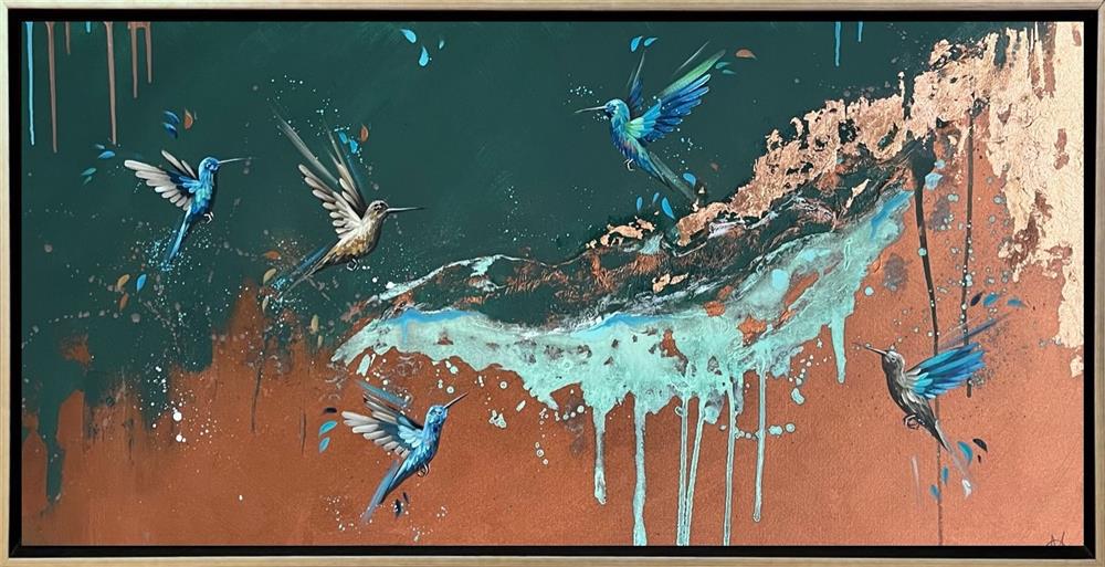 Emeralds In Flight II by Mellisuga (Original) - TheArtistsQuarter