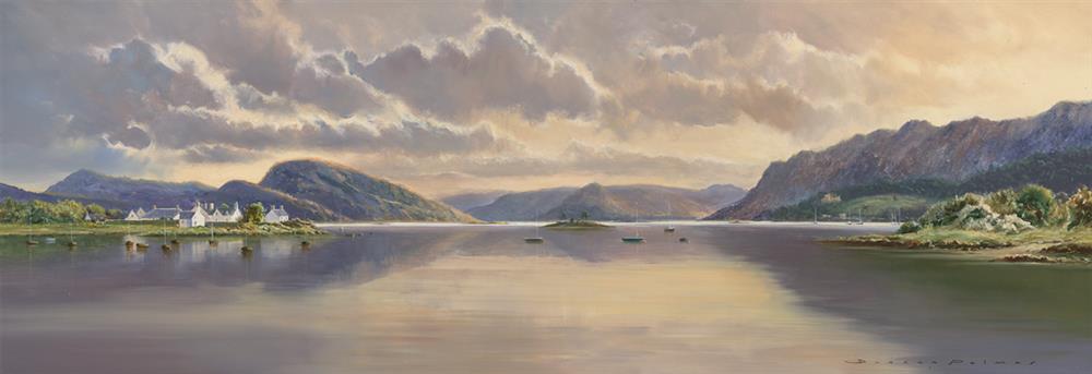 Donside Frames Excl. - Evening Calm, Plockton - Paper by Duncan Palmar RSMA (Limited Edition) - TheArtistsQuarter