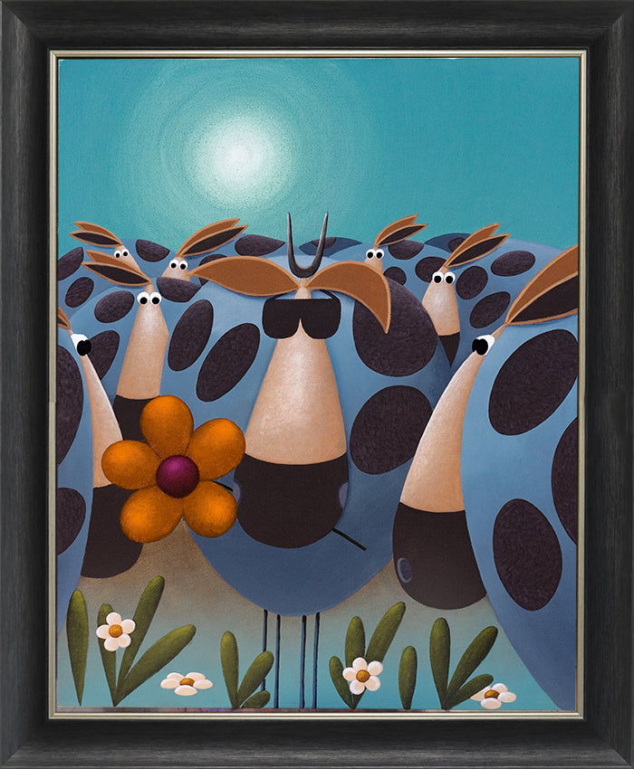 Cow With Shades By Simon Clarke - TheArtistsQuarter