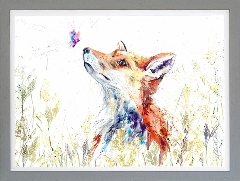 The Fox and Butterfly By Nicola Jane Rowles - TheArtistsQuarter