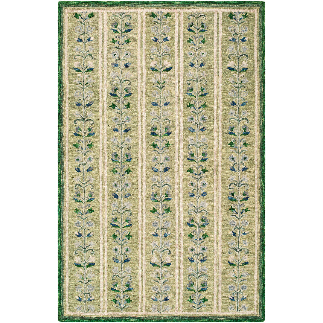 Fairfax Global Wool Rug Green & Emerald - TheArtistsQuarter
