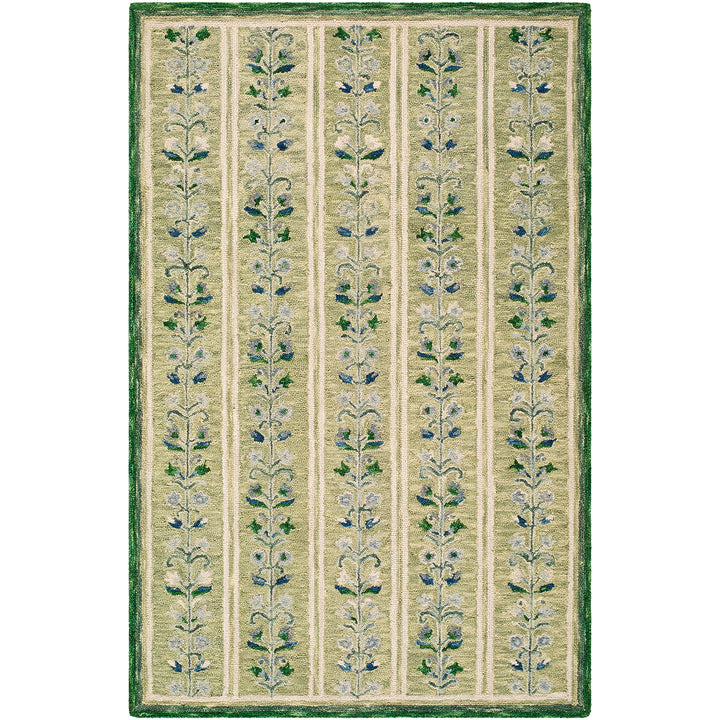 Fairfax Global Wool Rug Green & Emerald - TheArtistsQuarter