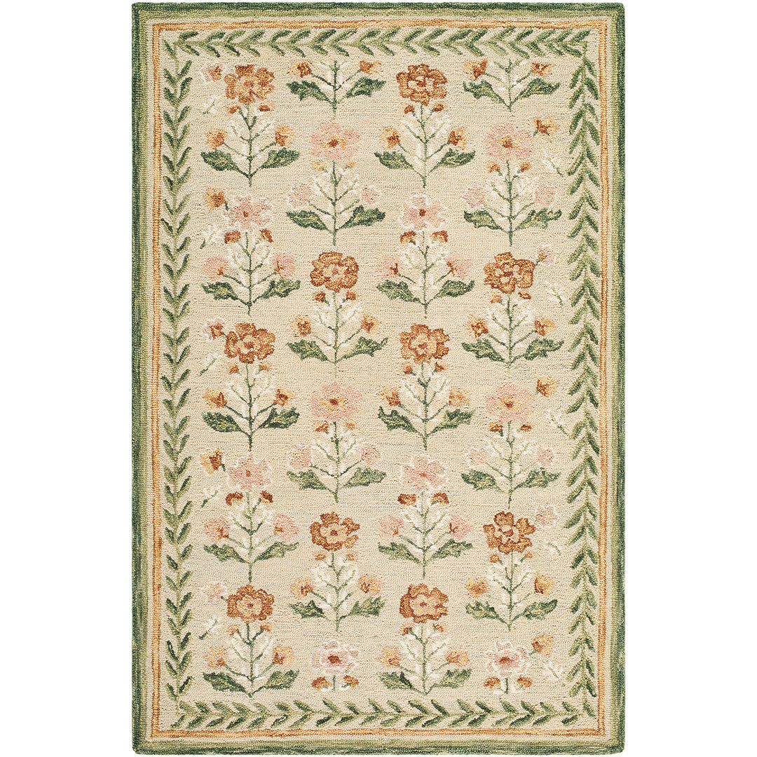 Fairfax Global Wool Rug Green & Olive - TheArtistsQuarter