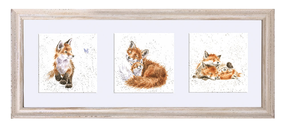 A Trio Of Fox Cubs By Wrendale - TheArtistsQuarter