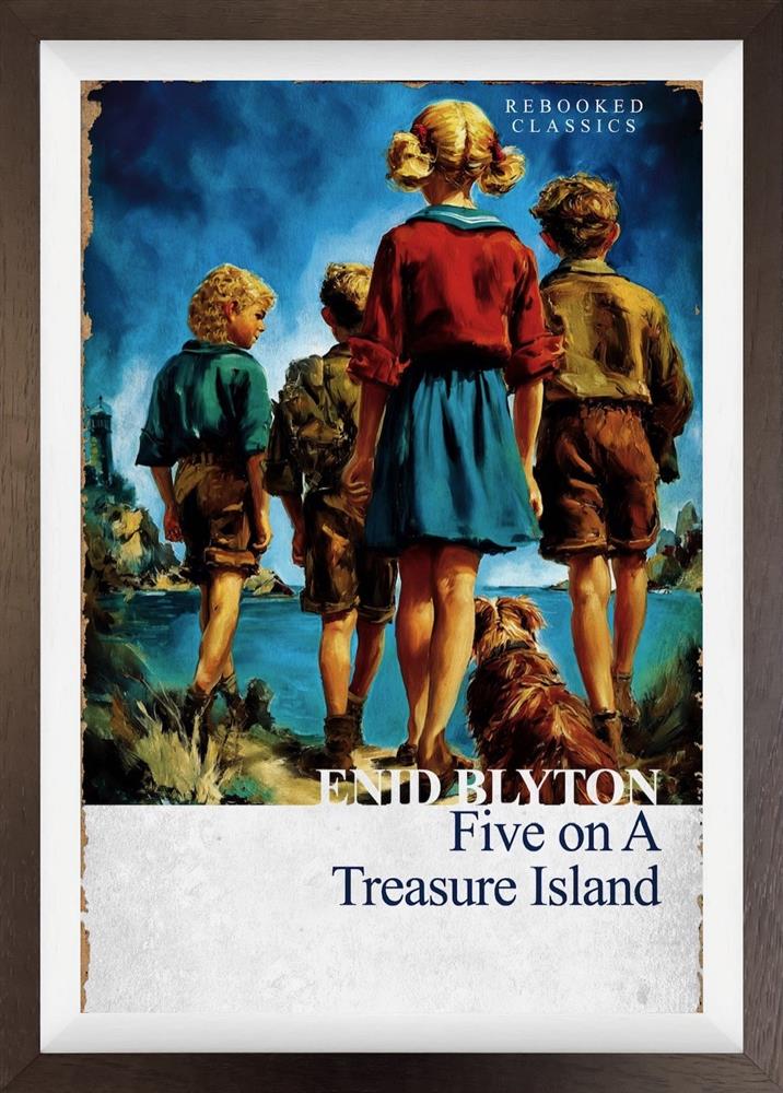 Five On A Treasure Island - Rebooked by Linda Charles (Original) - TheArtistsQuarter