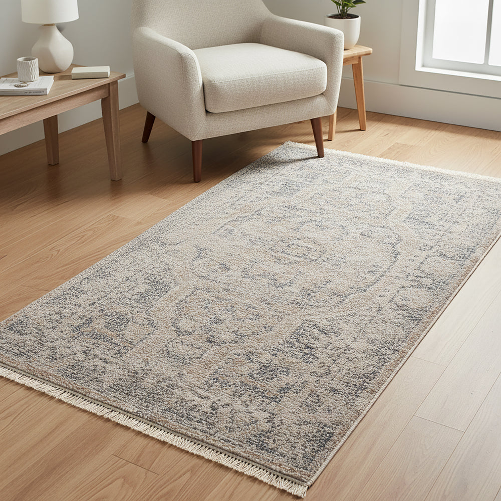 Maria Elena Galey Alix Vintage Rug Brown & Dark Brown - TheArtistsQuarter