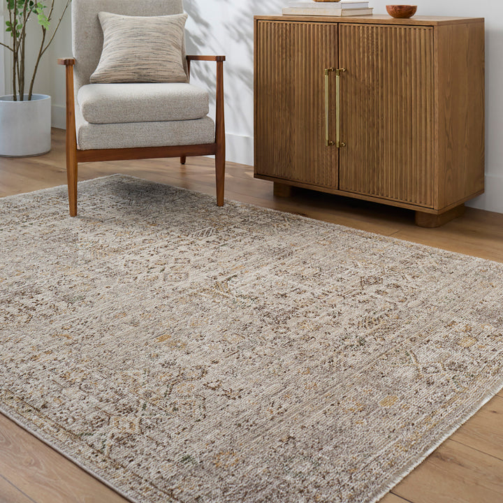 Myrtle Avenue I Galey Alix Vintage Rug Taupe - TheArtistsQuarter