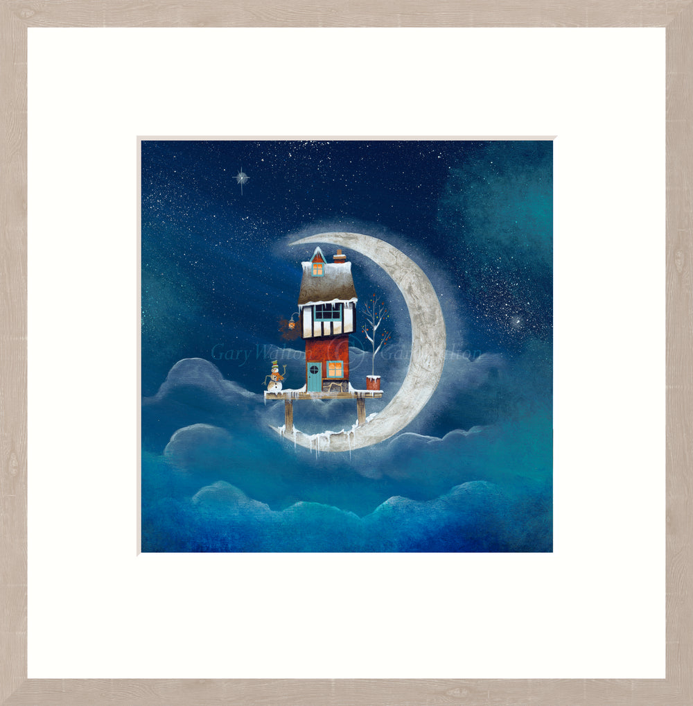 The Snowman and the Moon By Gary Walton - TheArtistsQuarter