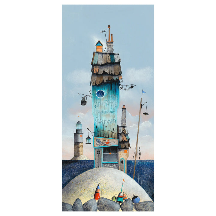 Harbourside Boatyard By Gary Walton *NEW* - TheArtistsQuarter