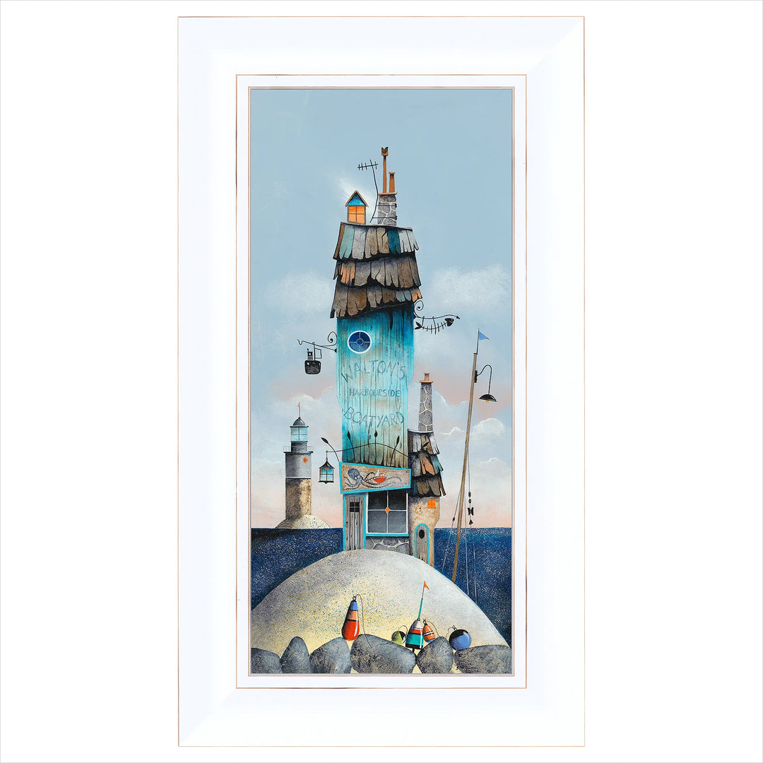 Harbourside Boatyard By Gary Walton *NEW* - TheArtistsQuarter