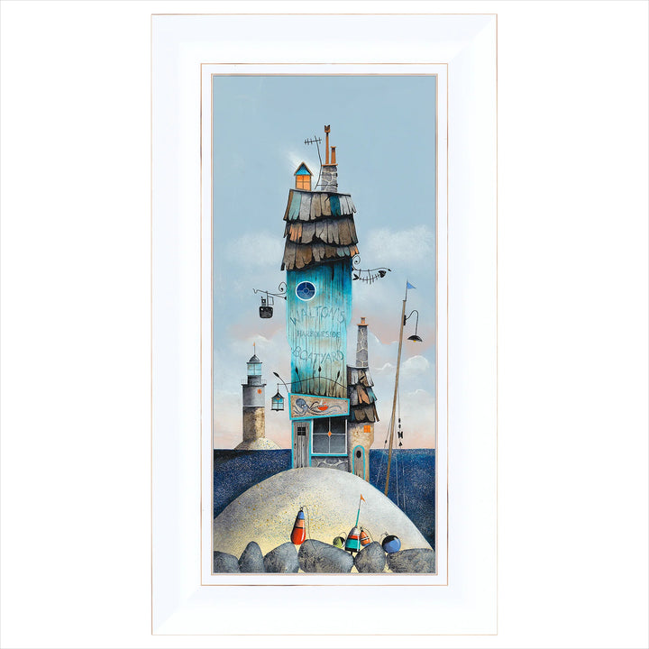 Harbourside Boatyard By Gary Walton *NEW* - TheArtistsQuarter