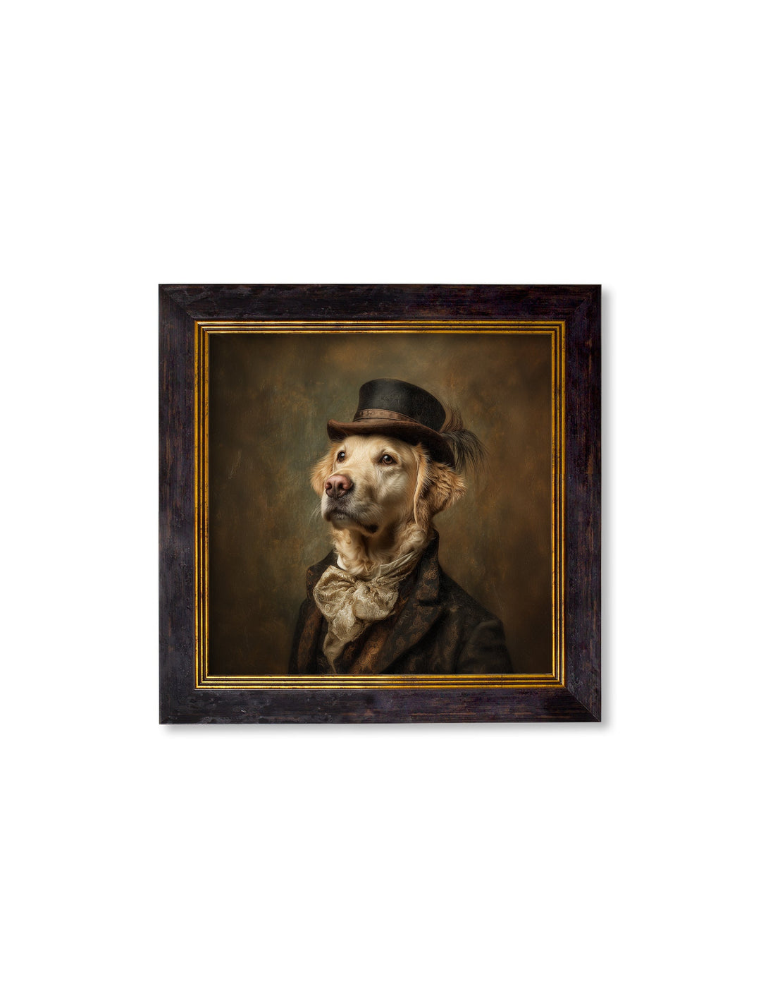 Lord Goldpaw - Gentleman Golden Labrador Oxford Square Frame
