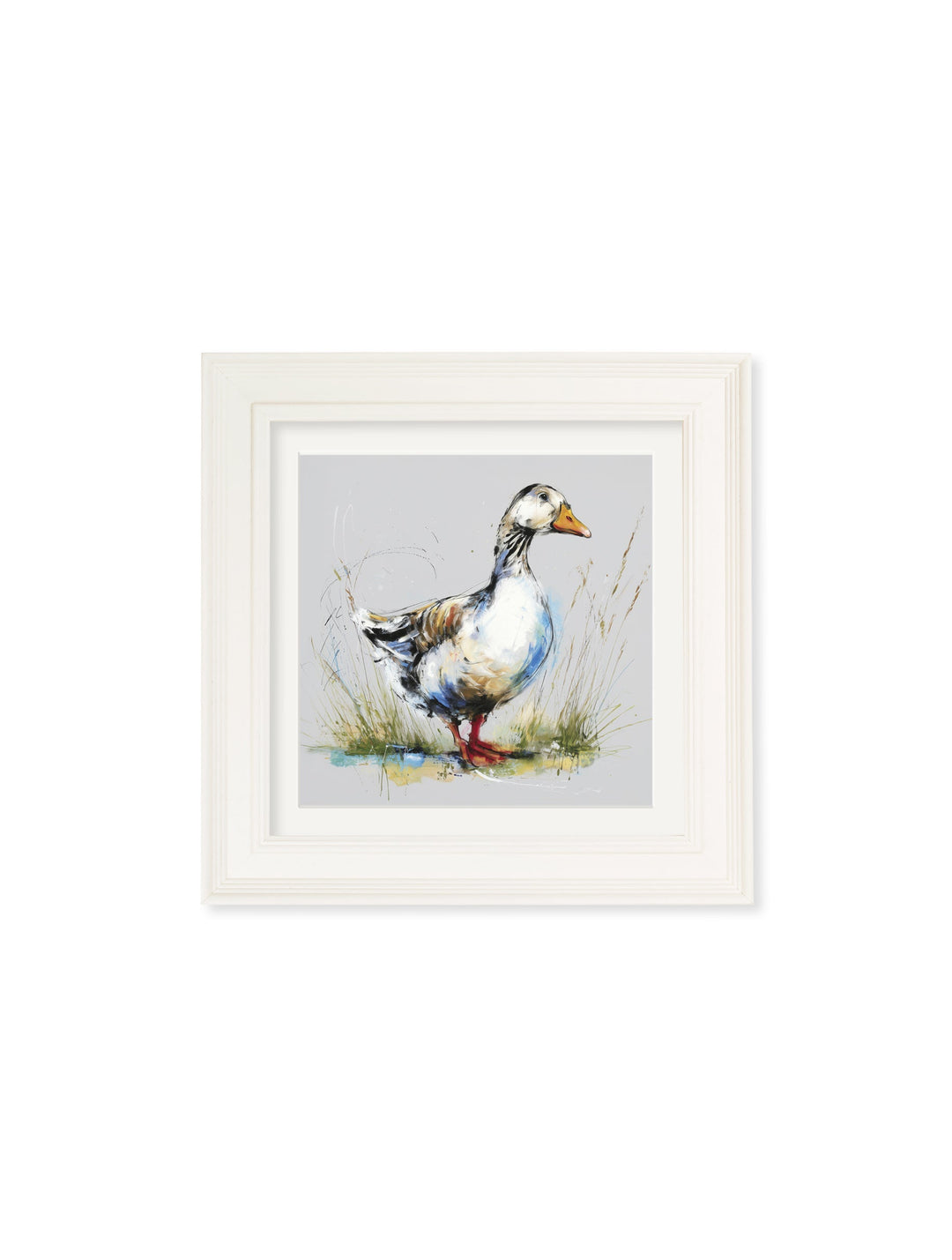 White Goose Cosy Sketch - Cream Hurstwood Square Frame