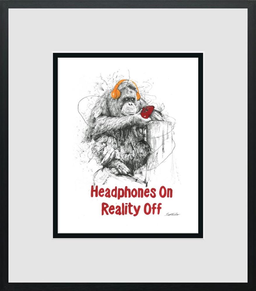 Headphones On, Reality Off - Miniature by Scott Tetlow (Limited Edition) - TheArtistsQuarter
