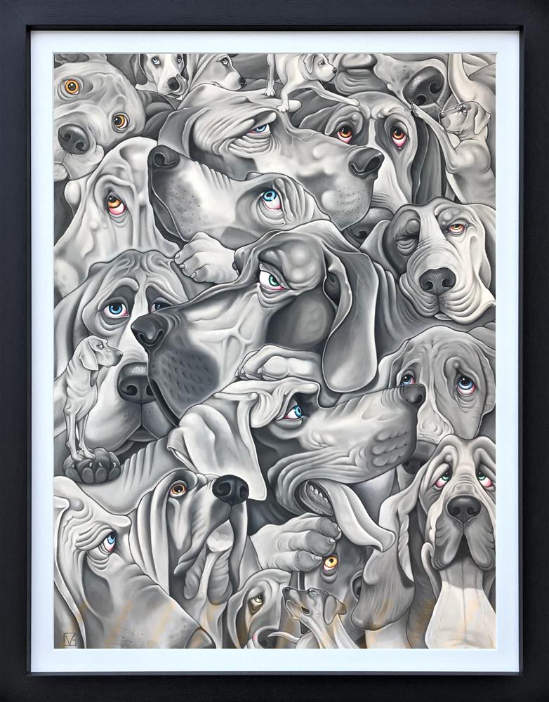 Heap Of Hounds ~ by Michael Abrams (Original) - TheArtistsQuarter