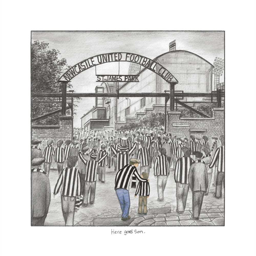 Here Goes Son - Sketch by Leigh Lambert - TheArtistsQuarter