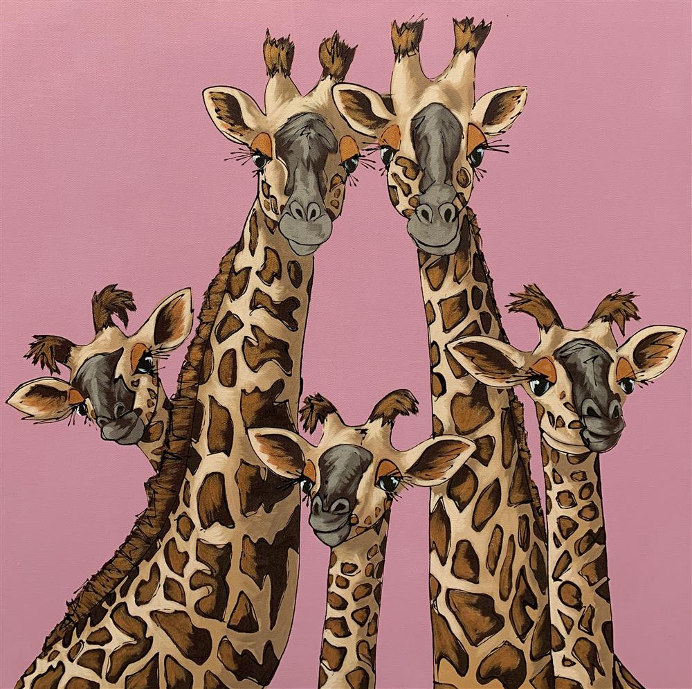 High Five - Rangwali Pink by Amy Louise - TheArtistsQuarter