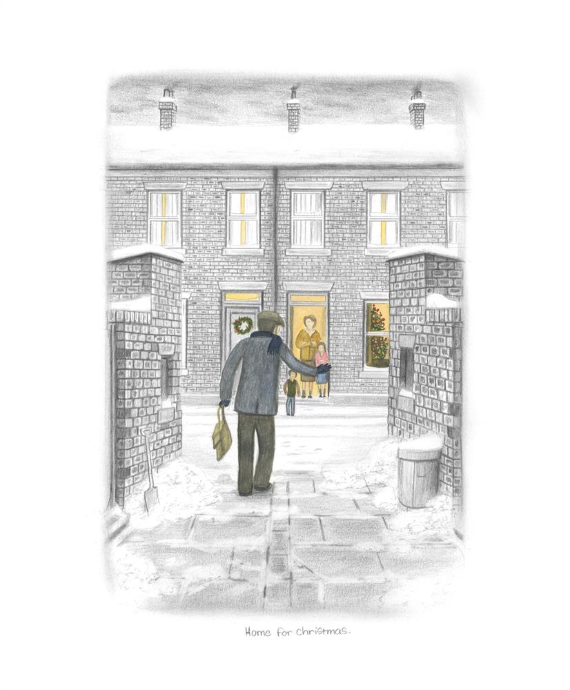 Home For Christmas - Sketch by Leigh Lambert - TheArtistsQuarter