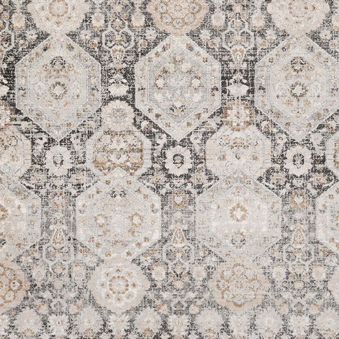 Indigo Traditional Rug Black - TheArtistsQuarter