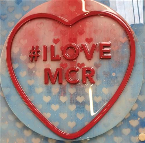 #ILOVEMCR Sweetart - Red and Blue Fade by Hue Folk (Original) - TheArtistsQuarter