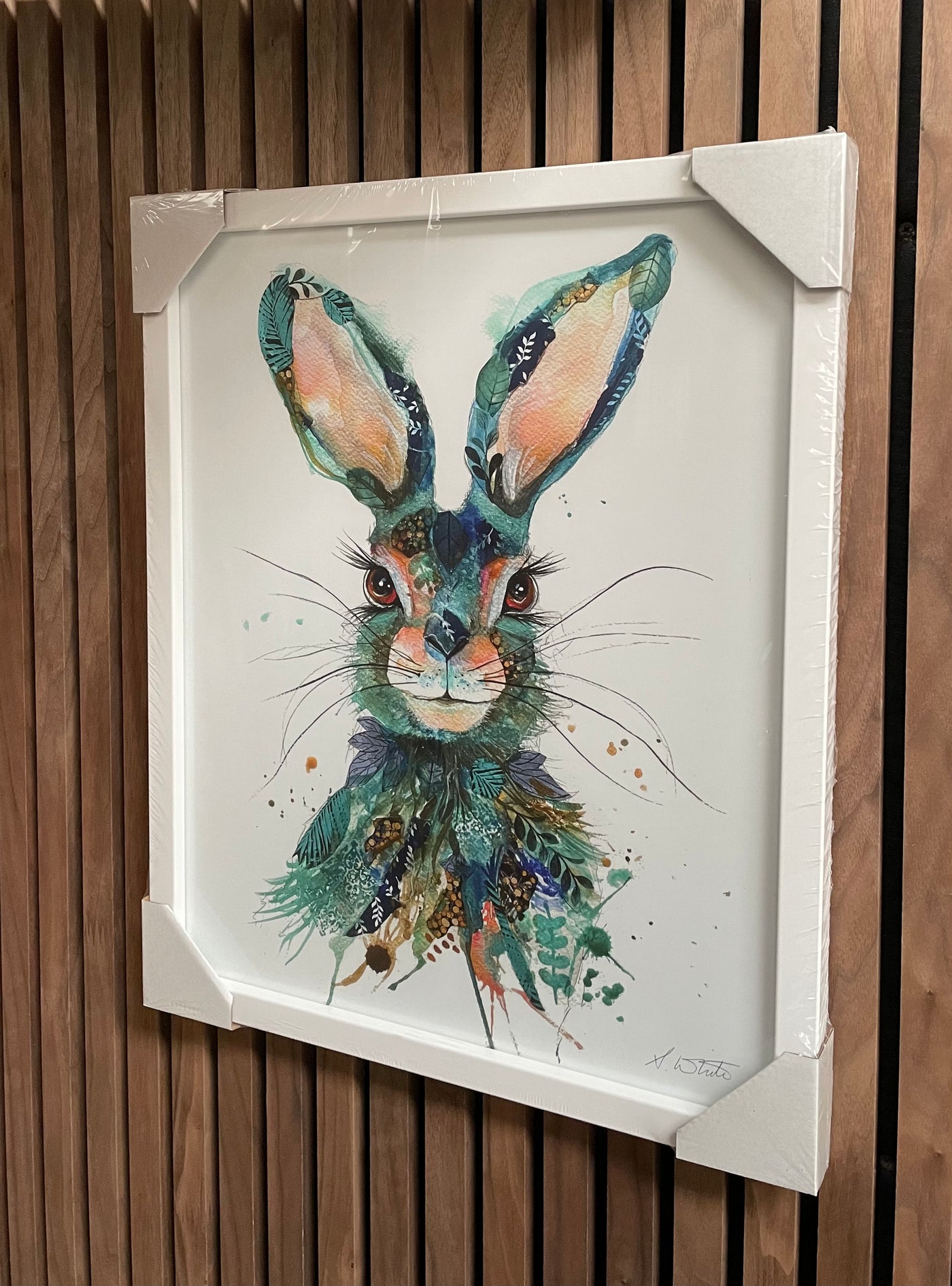 Teal Hare By Sarah White *PUBLISHERS SAMPLE* - TheArtistsQuarter