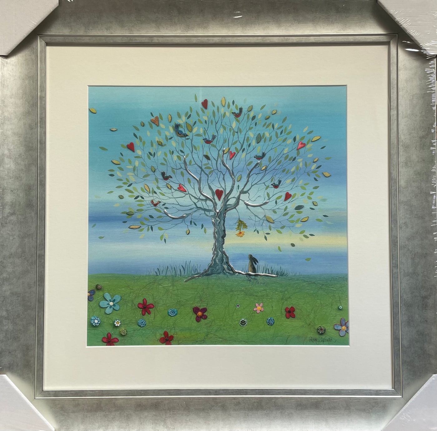 Bunny & Flower by Catherine Stephenson *EXCLUSIVE* – The Artists Quarter