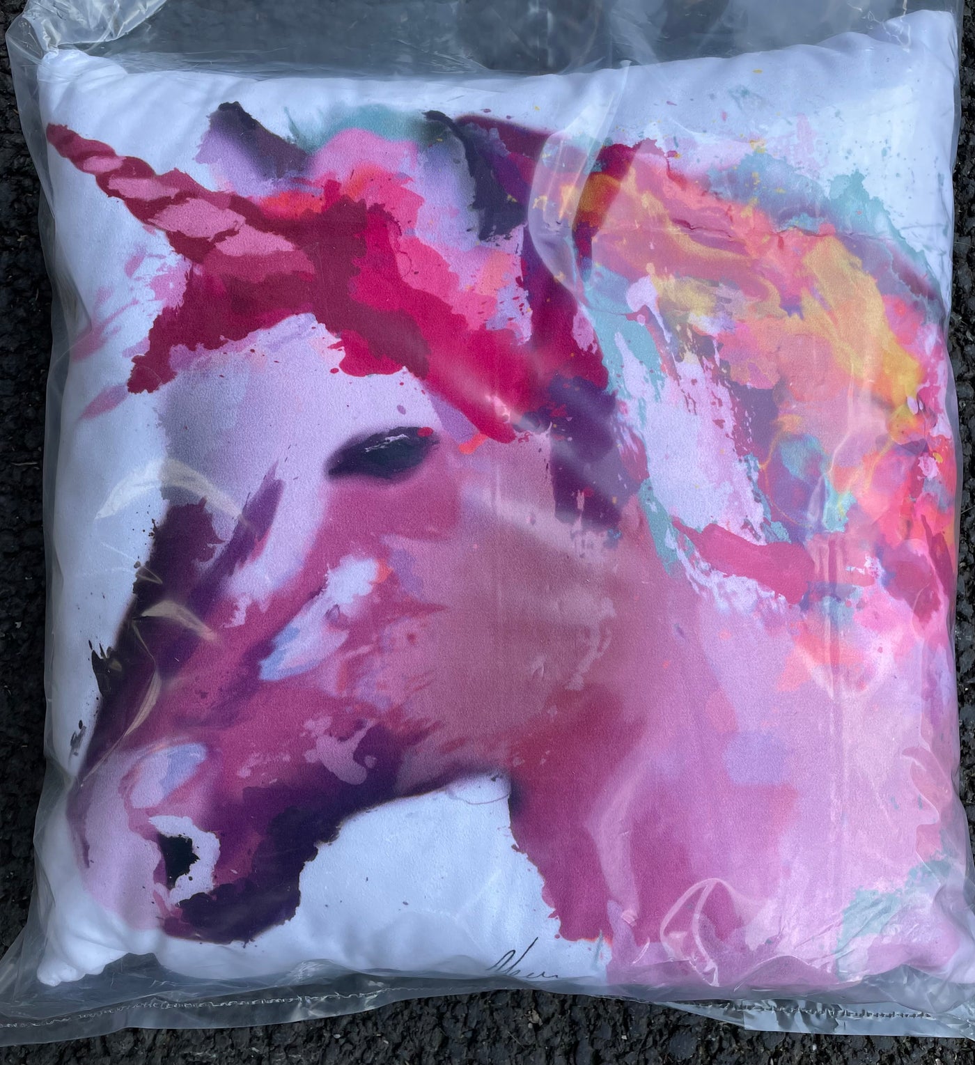 Unicorn Cushion By Aimee Linzi - TheArtistsQuarter