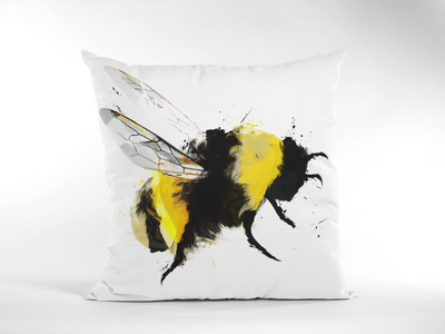 Bumblebee II Cushion By Aimee Linzi - TheArtistsQuarter