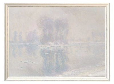 Ice Floes (1893) - Claude Monet Painting Framed Print - TheArtistsQuarter