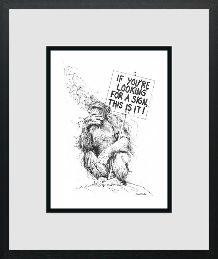 If You're Looking For a Sign - Miniature by Scott Tetlow - TheArtistsQuarter