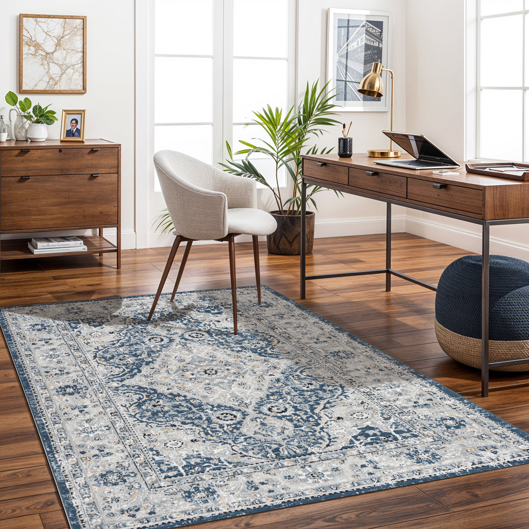 Jolie Traditional Rug Blue - TheArtistsQuarter