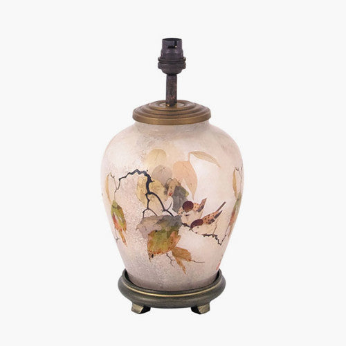Jenny Worrall 17cm Chinese Bird Small Glass Table Lamp Base - TheArtistsQuarter