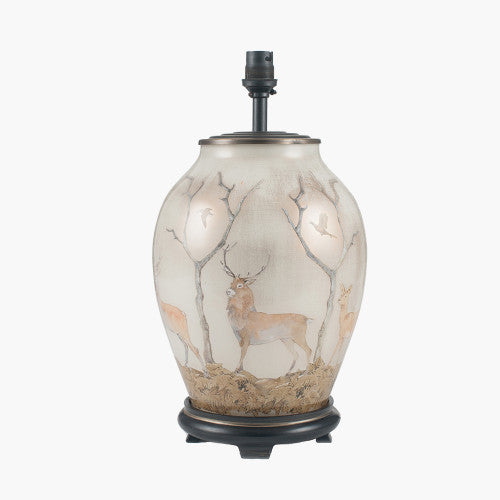 Jenny Worrall 20cm Deer Medium Glass Table Lamp Base - TheArtistsQuarter