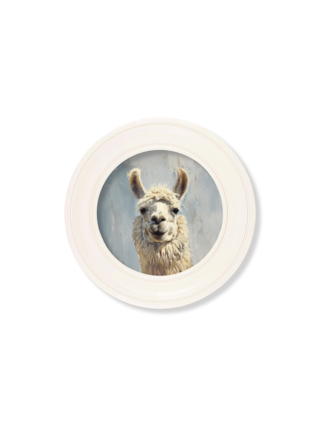The Goofy Llama - Oxford Strong White Round Frame
