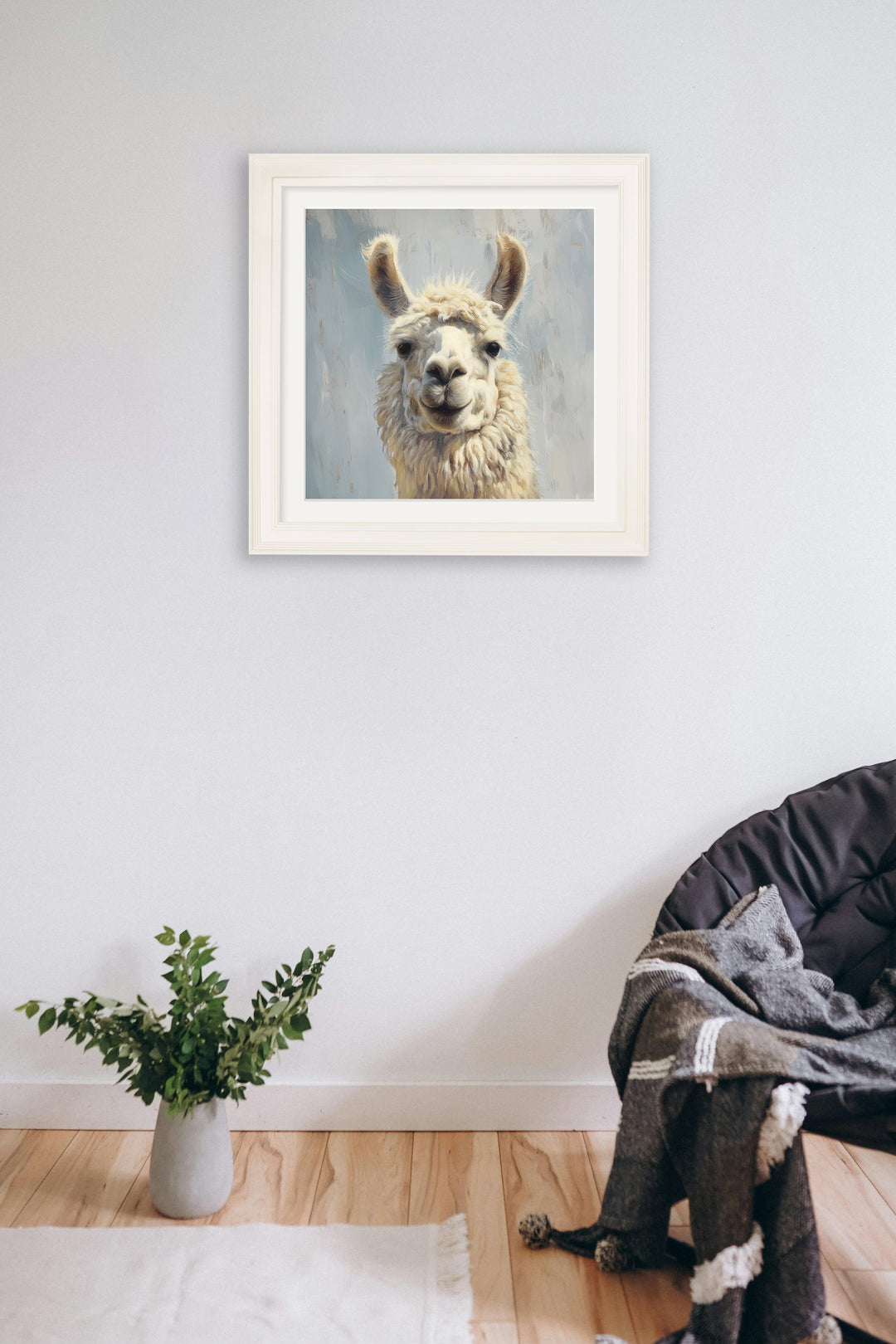The Goofy Llama - Cream Hurstwood Square Frame