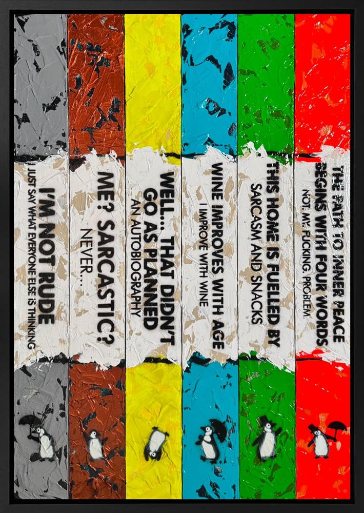 Life Is A Bookcase (6 Books) XXII by Hue Folk (Original) - TheArtistsQuarter