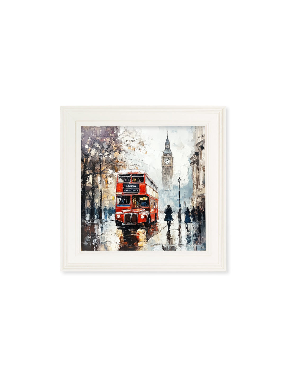 London Bus - Cream Hurstwood Square Frame