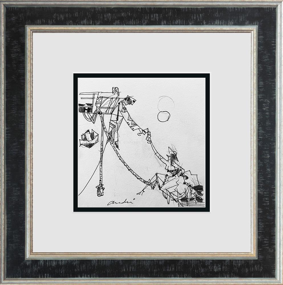 Moonlight Drinks - Study by Andrei Protsouk (Original) - TheArtistsQuarter