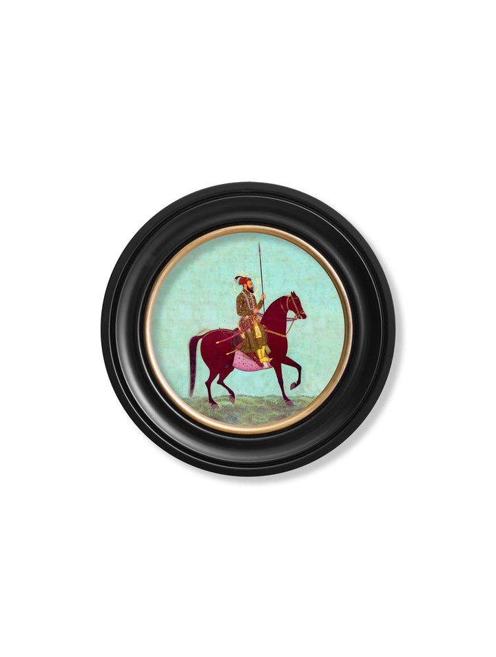 Mughals - Horsemen - Round Frames - TheArtistsQuarter