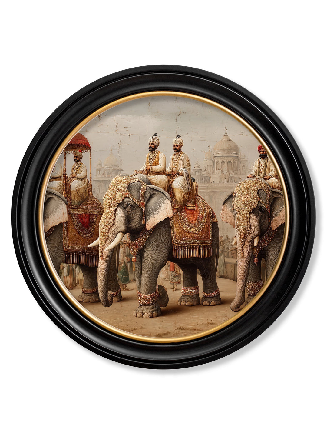 The Mughal Emperors - Oxford Round Frame