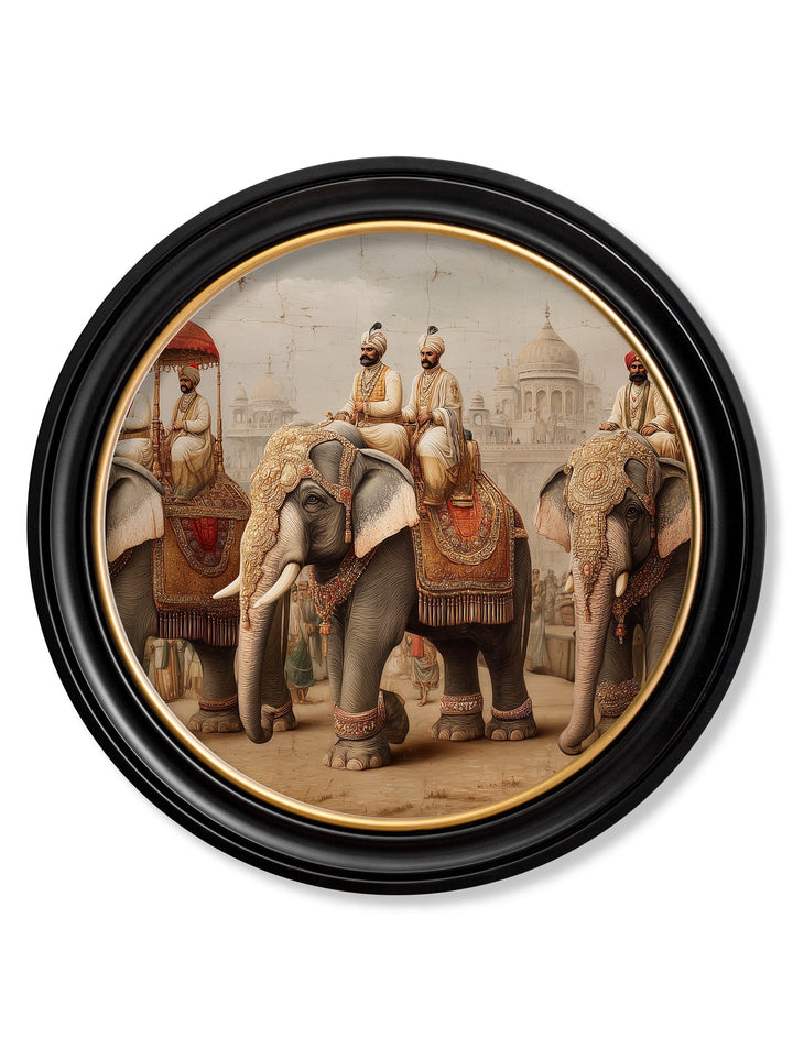The Mughal Emperors - Oxford Round Frame