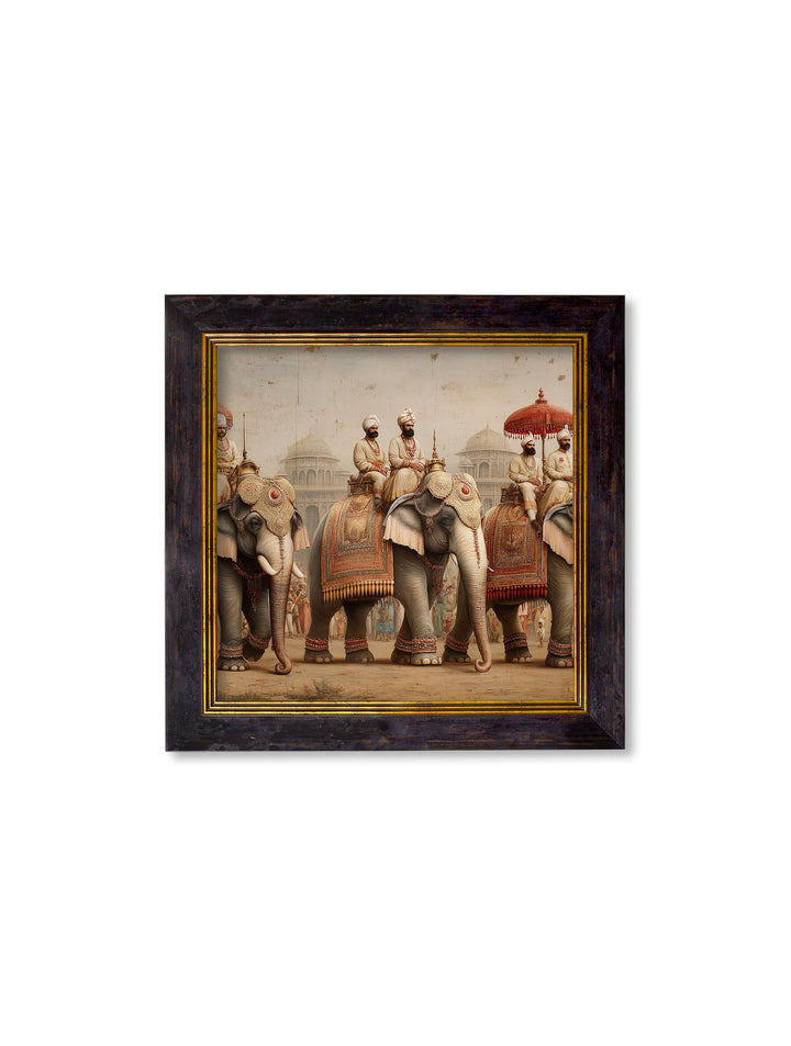 The Mughal Emperors - Oxford Square Frame