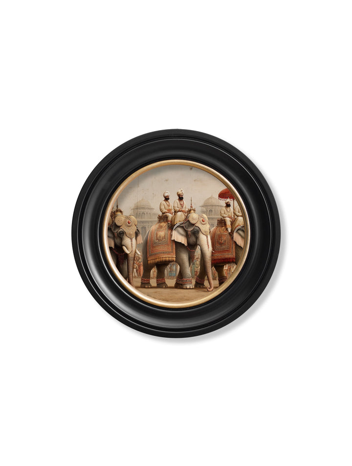The Mughal Emperors - Oxford Round Frame