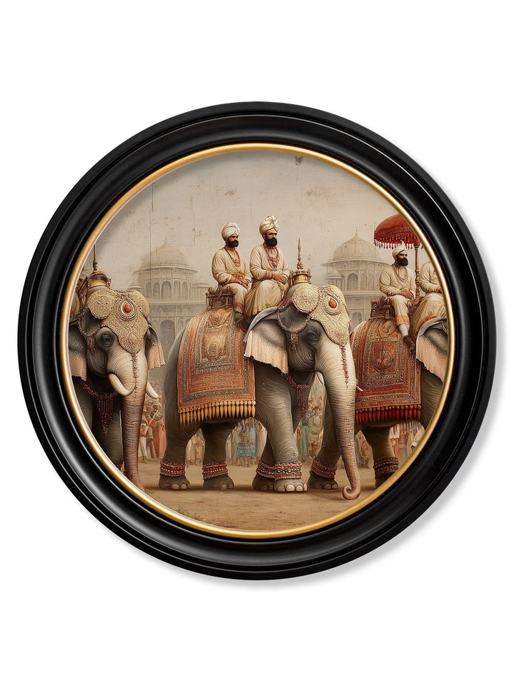 The Mughal Emperors - Oxford Round Frame