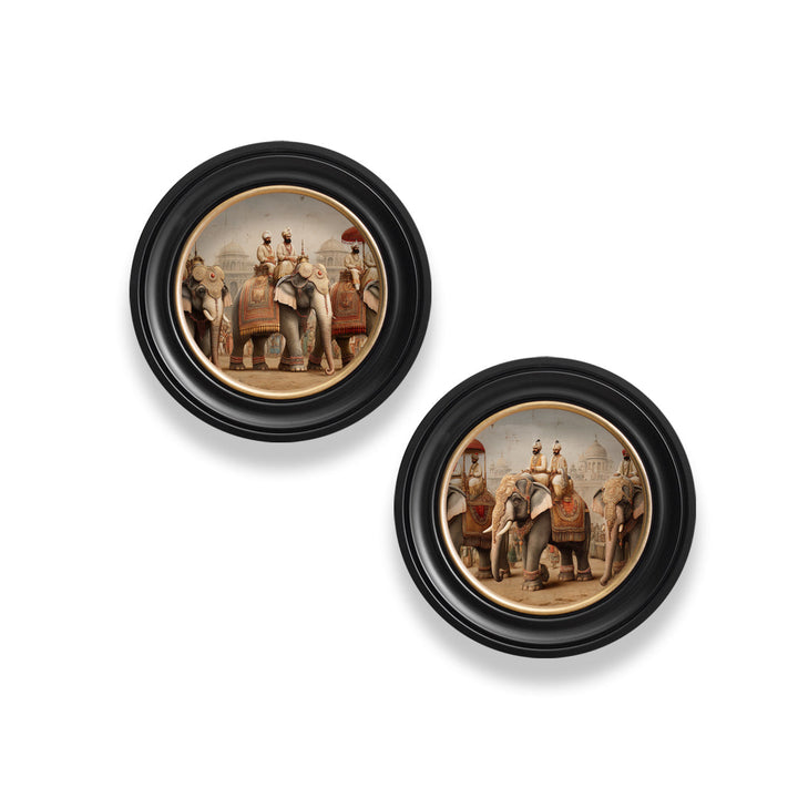 The Mughal Emperors - Oxford Round Frame