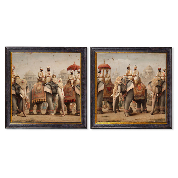 The Mughal Emperors - Oxford Square Frame