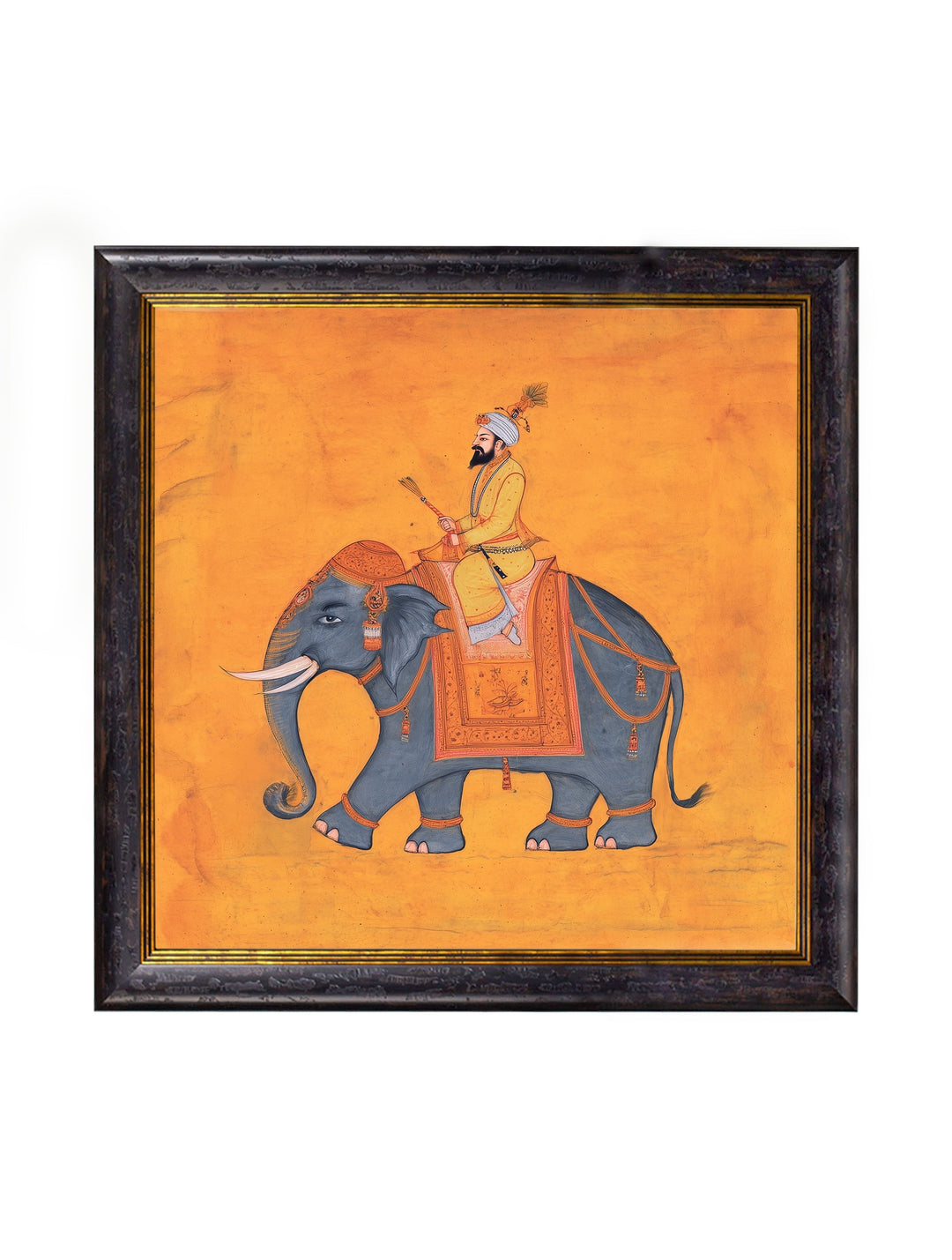 Royal Saffron Mughals - Oxford Square Frame