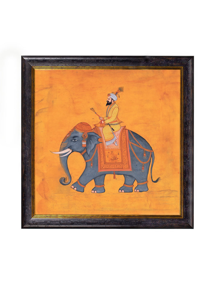 Royal Saffron Mughals - Oxford Square Frame