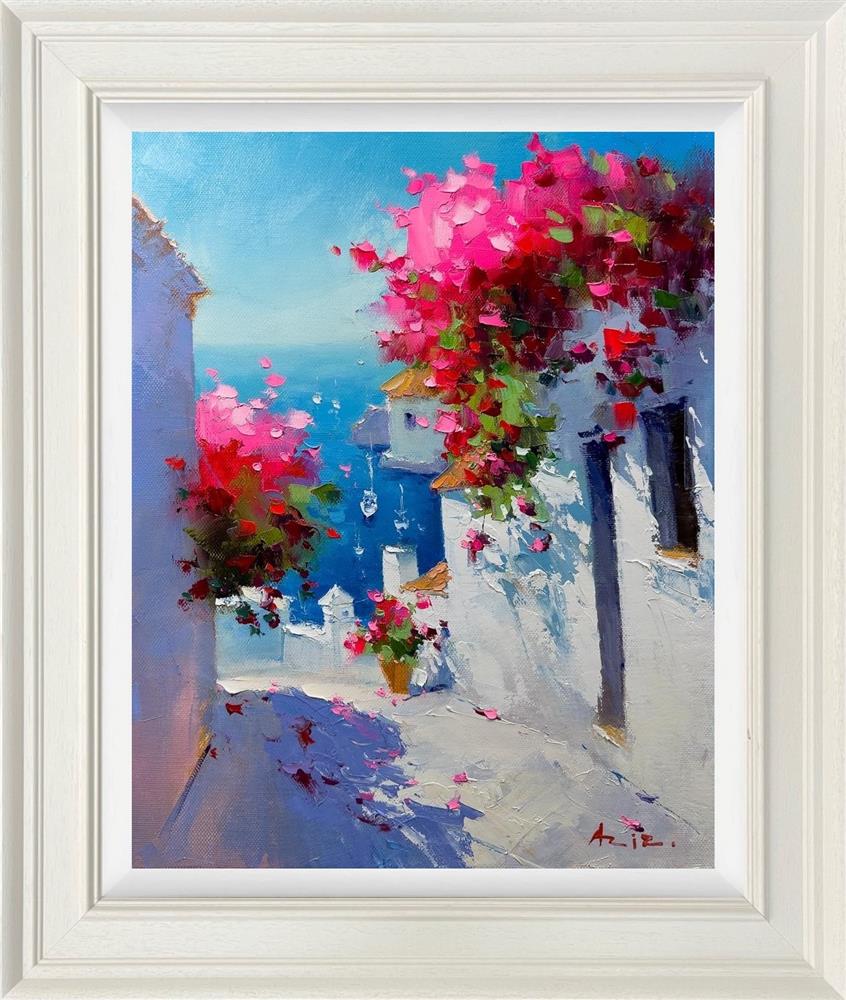 Ocean View In Bloom by Aziz (Original) - TheArtistsQuarter
