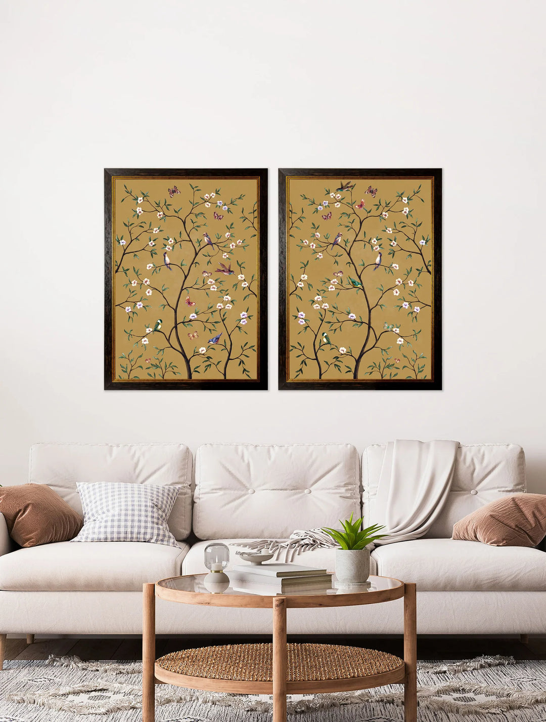 Tree of Life Ochre Set of 2 - TheArtistsQuarter